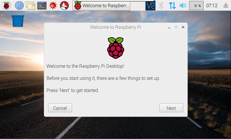Raspbianデスクトップ画面